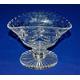 Good Quality Vintage Crystal Cut Glass Floral Cut Fan Vase, 14cms in height.