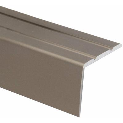 Winkelprofil Treppenkantenprofil Aluminium Selbstklebend Edelstahl matt 24,5 x 20 mm