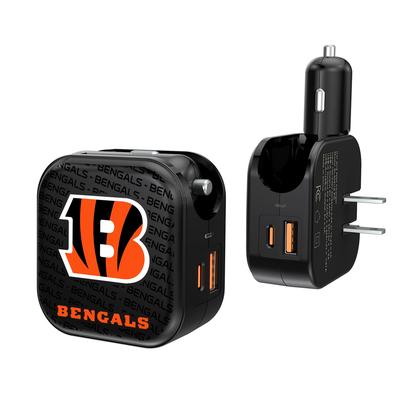 Cincinnati Bengals Dual Port USB Car & Home Charger