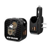 New Orleans Saints Team Logo Dual Port USB Car & Home Charger