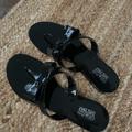 Coach Shoes | Coach Patent Jelly Bow Slippers Size 8 | Color: Black | Size: 8