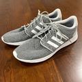 Adidas Shoes | Adidas Memory Foam Footbed Sneakers Size 10 Us, Rarely Worn | Color: Gray/White | Size: 10