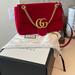 Gucci Bags | Almost New! Red Velvet Gucci Purse Beautiful! | Color: Red | Size: Os