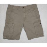 Levi's Shorts | Levis Mens Cargo Shorts 32" Waist Khaki Tan White Tab Button Closure | Color: Tan | Size: 32