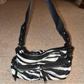 Michael Kors Bags | Adorable Zebra Print Michael Kors Shoulder Bag | Color: Black | Size: Os