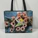 Disney Bags | Disney Tinkerbell Sequence Tote Bag | Color: Black/Blue | Size: 11.5x9.5x4