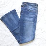 Levi's Jeans | Levi’s | Flare Medium Wash Embroidered Flower Blue Denim Jeans Nwot| Junior's 7m | Color: Blue | Size: 7j