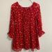 Free People Dresses | Free People Red Multicolor Floral Smocked Mini Dress Womens 4 | Color: Red/Yellow | Size: 4