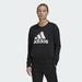 Adidas Tops | Adidas Badge Of Sport Crewneck Logo Sweatshirt | Color: Black/White | Size: Xs