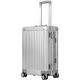 DOMINOX All Aluminum Carry On Luggage Hard Shell Luggage Aluminum Suitcase for Travel Zipperless Luggage Checked Luggage with Silent 360° Spinner Wheels 69cm/26 in.