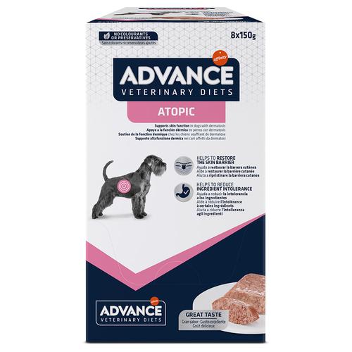 16x150g Advance Veterinary Diets Dog Atopic Hundefutter nass