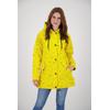 Regenjacke DEPROC ACTIVE "Friesennerz HALIFAX UMBRELLA", Damen, Gr. 46 (L), gelb, Obermaterial: 100% Polyurethan; Futter: 100% Polyester, casual, figurumspielend, Langarm gerader Abschluss mit Druckknopf, Jacken, auch in Großen Größen erhältlich