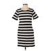 Wishlist Casual Dress - Shift: Black Stripes Dresses - Women's Size Small