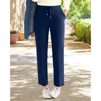 Appleseeds Women's Dennisport Easy-Fit Ankle Chinos - Blue - 6 - Misses