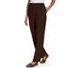 Blair Women's Alfred Dunner® Classic Pull-On Pants - Brown - 10 - Misses