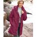 Blair Women's Rushmore Water-Resistant Quilted Parka - Purple - P2XL - Petite