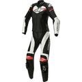 Alpinestars Stella GP Plus Ladies Two Piece Tuta in pelle per moto, nero-bianco-rosso, dimensione 40 per donne