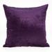 20" x 7" x 20" Transitional Purple Solid Pillow Cover With Poly Insert