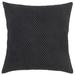 Black Nubby Textured Modern Throw Pillow