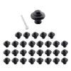 Round Black Cast Iron Cabinet Knobs for Kitchen Cabinets Dresser Drawers and Doors 1-1/8" Inch Dia Pack of 30 Renovators Supply