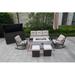 Lark Manor™ 7 Piece Complete Patio Set w/ Cushions Synthetic Wicker/All - Weather Wicker/Wicker/Rattan in Brown/Gray | Wayfair