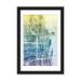 East Urban Home Color Gradient Urban Street Map Series: Chicago, Illinois, USA Graphic Art on Wrapped Canvas Paper, in Black/Blue/White | Wayfair