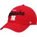 Women's '47 Scarlet Nebraska Huskers Phoebe Clean Up Adjustable Hat