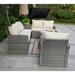 Red Barrel Studio® Forrest 6 Piece Rattan Sofa Seating Group w/ Cushions Synthetic Wicker/All - Weather Wicker/Wicker/Rattan in Gray | Outdoor Furniture | Wayfair