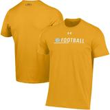 Men's Under Armour Gold Southern University Jaguars 2022 Sideline Football Performance Cotton T-Shirt