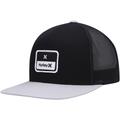 Men's Hurley Black/White Stacked Trucker Snapback Hat