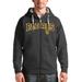 Men's Antigua Charcoal San Diego Padres Team Logo Victory Full-Zip Hoodie