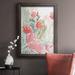 Winston Porter Wilder Bouquet I Premium Framed Canvas- Ready To Hang Canvas, Solid Wood in Green/Indigo/Pink | 27 H x 18 W x 2.5 D in | Wayfair