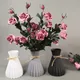 Vase à fleurs en plastique Imitation céramique 17x10cm en forme de hanche pour la décoration de