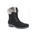 Women's Propet Winslow Suede Bootie by Propet in Black (Size 9 1/2 M)