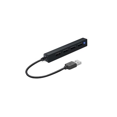 SPEEDLINK SNAPPY SLIM USB Hub, 4-Port, USB 2.0, Passive, Black