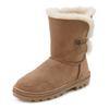 Winterstiefel LASCANA, Damen, Gr. 39, braun (camelfarben), Obermaterial: 100% Rindsleder. Futter: 100% Lammfell. Decksohle: 100% Lammfell. Laufsohle: 100% Synthetik, unifarben, casual, Schuhe, aus kuscheligem Lammfell, robuste Sohle,...