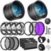 Neewer Filter & Accessory Kit for 58mm-Threaded Lenses 66600296