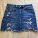 American Eagle Outfitters Skirts | American Eagle Outfitters Blue Jean High Rise Mini Skirt Woman’s Size 4 | Color: Blue | Size: 4