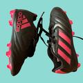 Adidas Shoes | Adidas Kids Soccer/Baseball Cleats Black/Pink Size 10 1/2 K | Color: Black/Pink | Size: 10.5 Kids