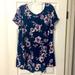 Torrid Tops | Floral Chiffon Shirt | Color: Blue | Size: 2x