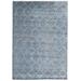 Brown/Gray 108 x 0.5 in Area Rug - EORC Geometric Hand-Knotted Wool Blue Area Rug Wool | 108 W x 0.5 D in | Wayfair SN235BL9X12