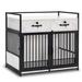 Archie & Oscar™ Tammy Furniture Style Pet Crate Wood in White/Black | 28 H x 30.7 W x 20.5 D in | Wayfair 46D7BA1169D0427BA5EE295835601781