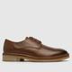 schuh oliver tumbled gum derby shoes in tan