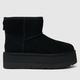 UGG classic mini platform boots in black