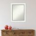 Latitude Run® Eva White Silver Bathroom Vanity Non-Beveled Wall Mirror Plastic | 29.5 H x 23.5 W in | Wayfair 5E92F10AB9A6482DACAB3BD50CA0ED8C