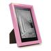 Studio 500 Beveled Wood Single Picture Frame Glass/Plastic in Pink | 7.5 H x 5.5 W x 0.75 D in | Wayfair SGL - PNK - 5x7