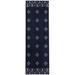 Blue 2'6" x 8' Kitchen Mat - Foundry Select Calesha Ada Kitchen Mat 96.0 x 30.0 x 0.08 in/white | Wayfair 4C66ED46D16A4B91B1261CABF90CBA7D