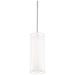 Metropolis 13"H x 5"W 1-Light Mini Pendant in Brushed Nickel