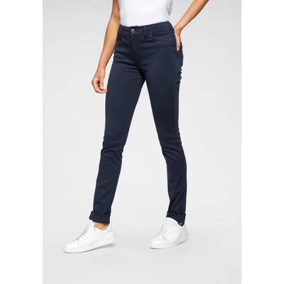 Jerseyhose LAURA SCOTT, Damen, Gr. 21, K + L Gr, blau (dunkelblau (aus nachhaltigem material)), Milano Rib, Obermaterial: 76% Polyester, 20% Viskose, 4% Elasthan, feminin, schmal lang, Hosen 5-Pocket-Hose, in Kurz und Langgrößen Image
