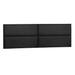 BELLEZE 8 Pcs 38" Wide Upholstered Wall Mounted Headboard, Black - 38" x 11.5"